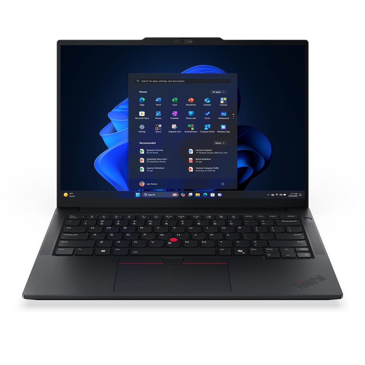 Lenovo ThinkPad E14 G7 (Black, 14" WUXGA, Intel® Core™ Ultra 7 255H, 16 GB RAM, 2 TB SSD) mit Windows 11 Pro & Office 2024 Pro Image
