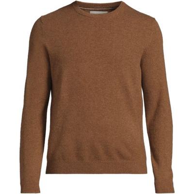 Tall Crew Neck Cashmere Jumper, Men, size: 46-48, big and tall, Brown, Cashmere, by Lands' End