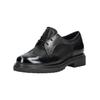 Schnürschuh GABOR COMFORT "Gabor Comfort Halbschuhe Leder", Damen, Gr. 41, schwarz (schwarz lack), Leder, casual, Schuhe