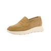 Slipper PAUL GREEN "Paul Green Slipper Veloursleder", Damen, Gr. 39, beige, Veloursleder, casual, Schuhe