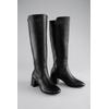 Stiefel ANISTON SHOES, Damen, Gr. 38, Normalschaft, schwarz, Lederimitat, elegant, Schuhe, Stretchstiefel mit Innen-Reißverschluss - NEUE KOLLEKTION