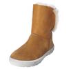 Snowboots RICOSTA "Ricosta Stiefel Veloursleder", Kinder, Gr. 34, braun (hazel), Veloursleder, casual, Schuhe