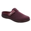 Pantoffel ROHDE "BARI", Damen, Gr. 42, rot (weinrot), Filz, meliert, klassisch, Schuhe, Hausschuh, Clog mit Klettverschluss-Riemchen