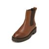 Chelseaboots MARC O'POLO "aus edlem Rindleder", Damen, Gr. 42, braun (cognac), Obermaterial: 100% Leder (Rind), unifarben, Schuhe