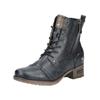 Schnürstiefelette MUSTANG SHOES "Mustang Shoes Stiefelette Lederimitat", Damen, Gr. 38, blau (navy), Lederimitat, casual, Schuhe