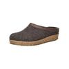 Hausschuh HAFLINGER "Haflinger Hausschuhe Filz", Herren, Gr. 40, braun, Filz, casual, Schuhe
