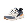 Sneaker RIEKER "Rieker Sneaker Lederimitat", Herren, Gr. 44, blau (blau, weiß), Lederimitat, casual, Schuhe