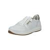 Sneaker ARA "Ara Sneaker Leder", Damen, Gr. 38,5, weiß (weiß, gold), Leder, casual, Schuhe