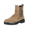 Stiefelette GABOR COMFORT "Gabor Comfort Stiefelette Veloursleder", Damen, Gr. 38,5, braun (braun, grau), Veloursleder, casual, Schuhe