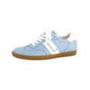 Sneaker PAUL GREEN "Paul Green Sneaker Glattleder", Damen, Gr. 40, blau (blau, weiß), Glattleder, casual, Schuhe