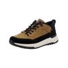 Sneaker RIEKER "Rieker Sneaker Leder", Herren, Gr. 46, schwarz (schwarz, braun), Leder, casual, Schuhe