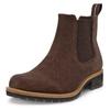 Chelseaboots ECCO "ELAINA", Damen, Gr. 36, braun, Veloursleder, casual, Schuhe, Schlupfboots, Herbstboots, Stiefelette mit Stretcheinsätze