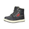 Schnürstiefelette KICKERS "Kickers Stiefelette Lederimitat", Kinder, Gr. 32, schwarz, Lederimitat, casual, Schuhe