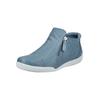 Bootsschuh ANDREA CONTI "Andrea Conti Halbschuhe Leder", Damen, Gr. 36, blau, Leder, casual, Schuhe