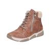 Schnürstiefelette RIEKER "Rieker Stiefelette Lederimitat/Textil", Damen, Gr. 41, braun (zimt), Lederimitat, Textil, casual, Schuhe
