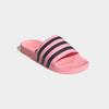 Badesandale ADIDAS ORIGINALS "ADILETTE", Gr. 38, glow pink, aurora schwarz, glow pink, Leder, sportlich, Schuhe