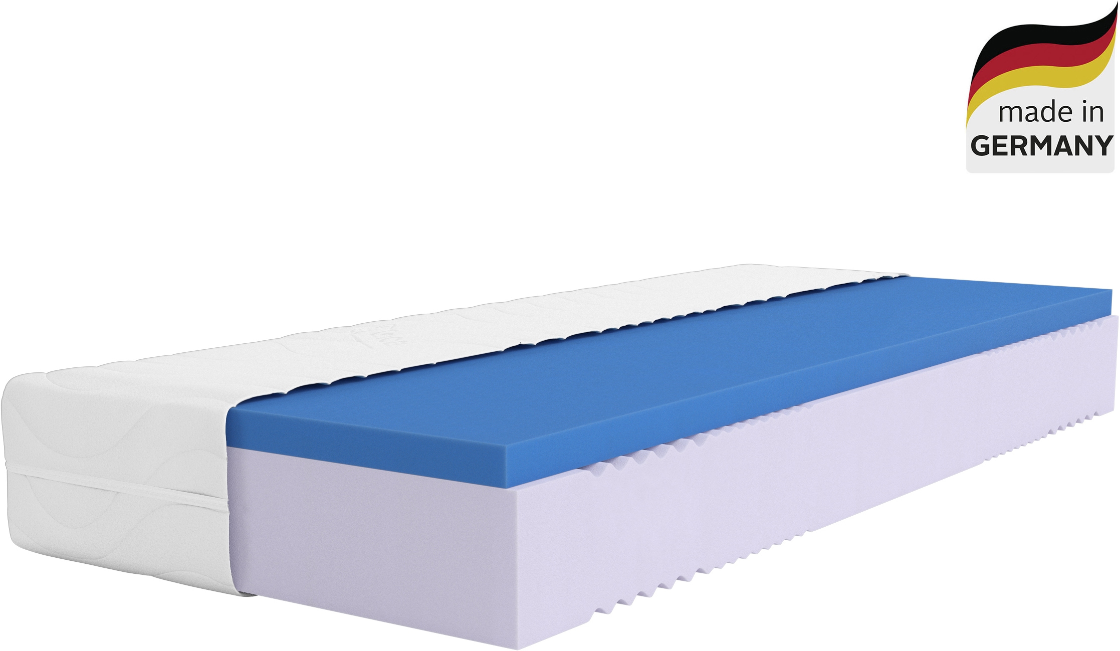 Komfortschaummatratze ÄLGDRÖM "NEUHEIT, PREMIUM Lasse, Matratze 90x200 cm & weitere Größen", weiß, B:100cm H:28cm L:200cm, Bezug: 60% Polyester, 40% Lyocell (TENCEL™). Steppfüllung: 100% Polyester, Matratzen, Komfortschaummatratze, Wendematratzen...