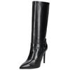 High-Heel-Stiefel NERO GIARDINI "Nero Giardini Stiefel Nappaleder", Damen, Gr. 39, schwarz, Nappaleder, casual, Schuhe