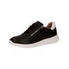 Sneaker CAPRICE "Caprice Sneaker Leder", Damen, Gr. 38, schwarz (schwarz, weiß), Leder, casual, Schuhe