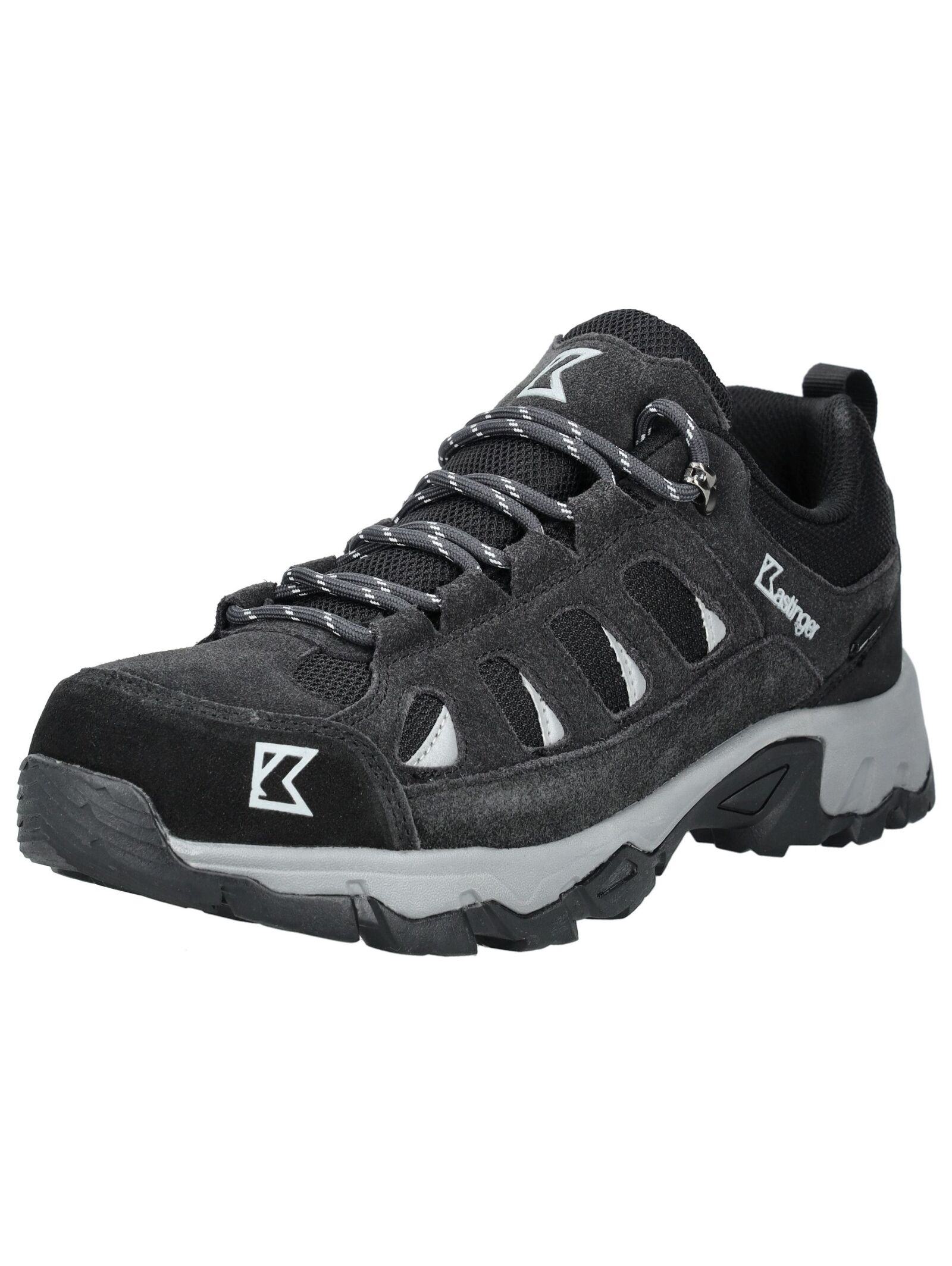 Trekkingschuh KASTINGER "Kastinger Wanderschuhe Leder", Herren, Gr. 41, schwarz kombi, Leder, Schuhe Trekkingschuh