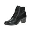 Schnürstiefelette CAPRICE "Caprice Stiefelette Nappaleder", Damen, Gr. 38,5, schwarz, Nappaleder, casual, Schuhe