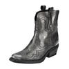 Bikerboots STEVE MADDEN "STEVE MADDEN Stiefelette Leder", Damen, Gr. 40, silber, Leder, casual, Schuhe