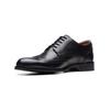 Schnürschuh CLARKS "Clarks Businessschuhe Leder", Herren, Gr. 42, schwarz, Leder, elegant, Schuhe
