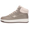 Sneaker KANGAROOS "K-TOP SCOOP MID", Gr. 42, stone braun, crystal gray, Synthetik, sportlich, Schuhe, Warmfutter