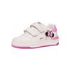 Sneaker GEOX "Geox Sneaker Lederimitat/Textil", Gr. 37, bunt (weiß, pink), Lederimitat, Textil, casual, Schuhe