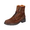 Schnürstiefelette PANTOFOLA D´ORO "Pantofola d'Oro Stiefelette Veloursleder", Gr. 42, rot (rotbraun), Veloursleder, casual, Schuhe