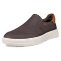 Slipper ECCO "ECCO Move M", Herren, Gr. 42, braun (dunkelbraun, cognac), Leder, klassisch, Schuhe, Halbschuh, Freizeitschuh, Schlupfschuh mit Stretcheinsätzen