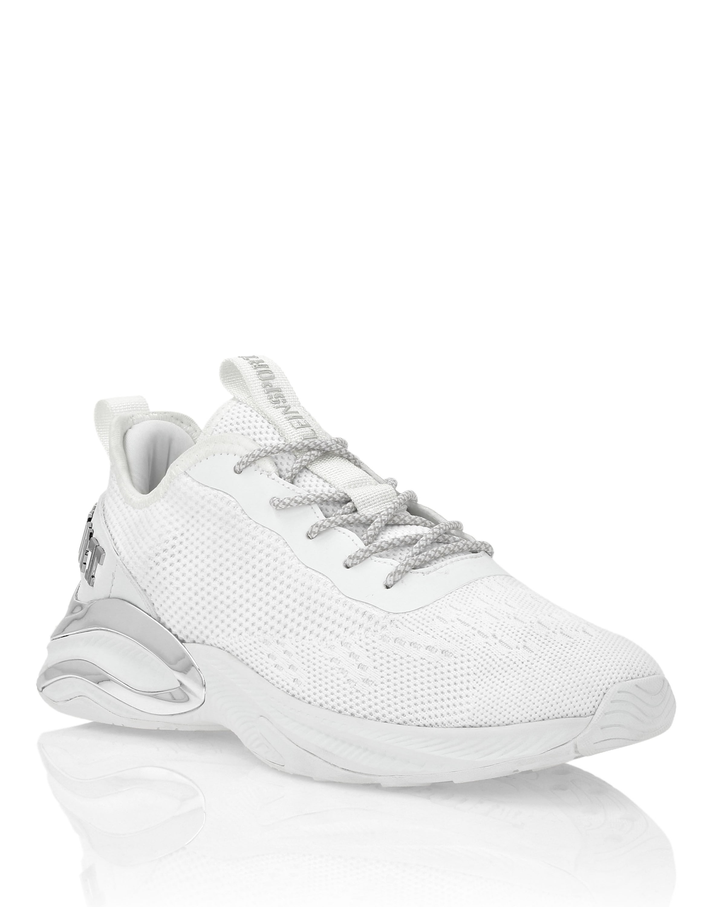 Sneaker PLEIN SPORT "Ps", Gr. 47, Normalschaft, weiß (0101, weiß, weiß), Schuhe Image