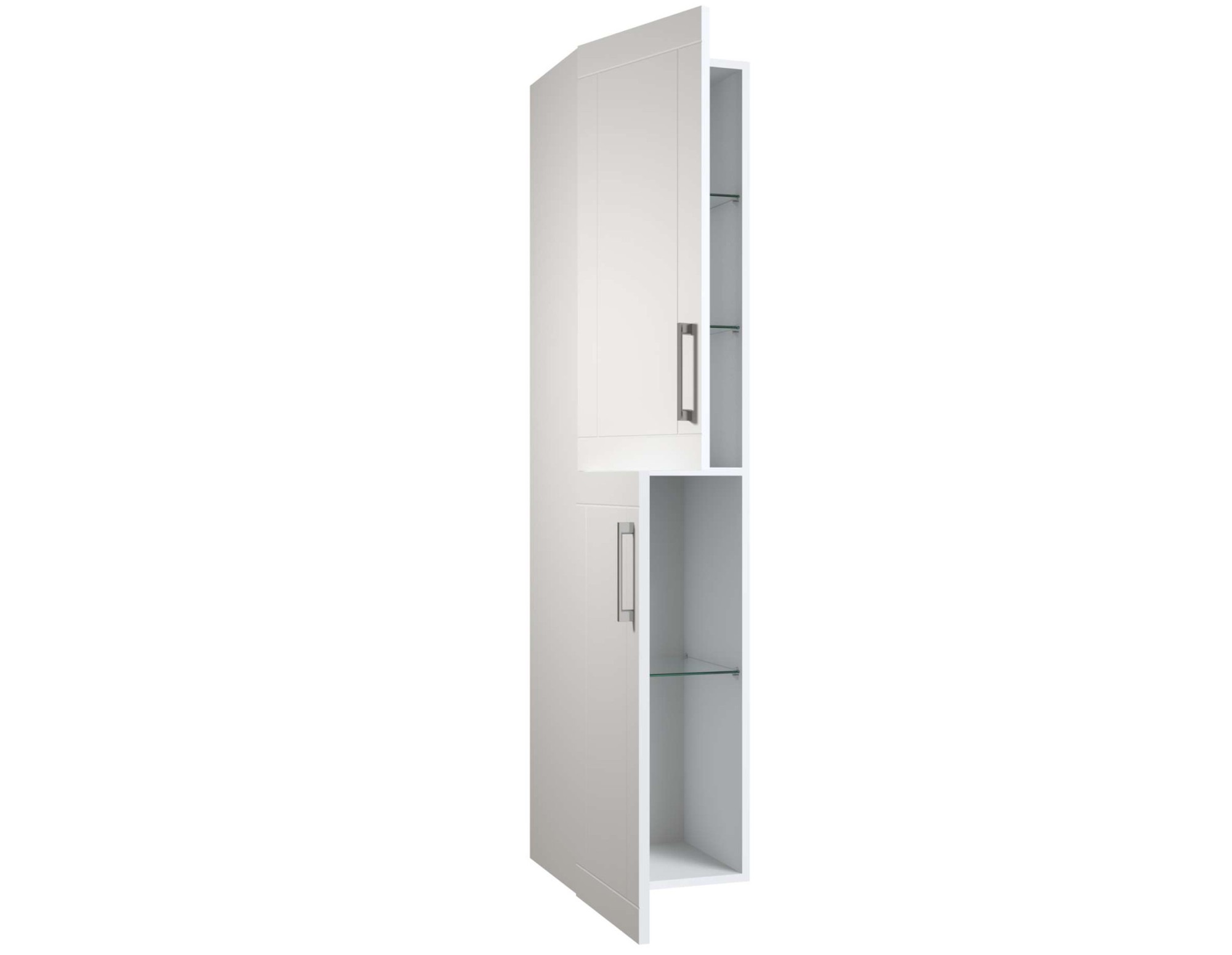 Hochschrank WELLTIME "Serena Retro", weiß, B:35cm H:160cm T:35cm, FSC-zertifizierter Holzwerkstoff, Schränke, FSC-zertifiziertes Material, Breite 35 cm, Höhe 160 cm Image