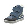 Stiefelette RICOSTA "Ricosta Stiefelette Lederimitat/Textil", Kinder, Gr. 30, bunt (blau, grau), Lederimitat, Textil, casual, Schuhe