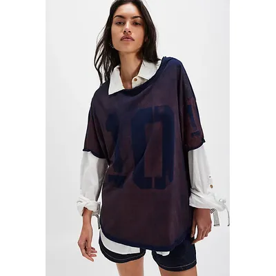 We The Free Laid Back Tee at Free People in Valiant Poppy, Size: XS