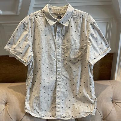 The North Face Shirts | Al: The North Face Button Front Shirt Men's M Camping Tent Pattern Beige | Color: Black/Cream | Size: M
