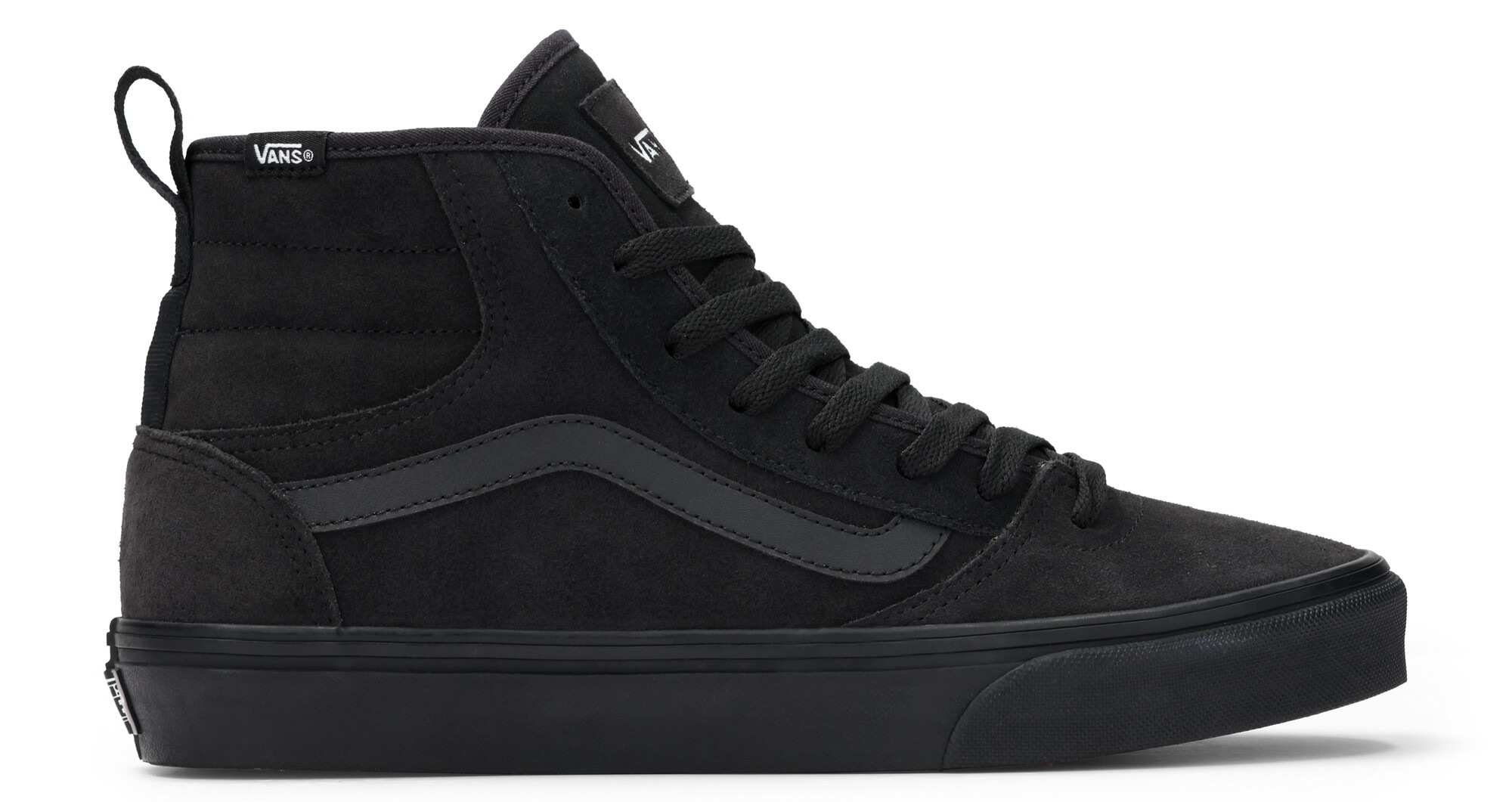 Sneaker VANS "ASHWOOD HI VANSGUARD", Herren, Gr. 43, schwarz, schwarz, Leder, Synthetik, Schuhe Sneaker