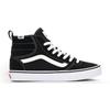 Sneaker VANS "ASHWOOD HI VANSGUARD", Gr. 47, schwarz-weiß (schwarz, weiß), Leder, Synthetik, sportlich, Schuhe