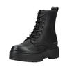 Schnürstiefelette REPLAY "Replay Stiefelette Lederimitat", Damen, Gr. 40, schwarz, Lederimitat, casual, Schuhe