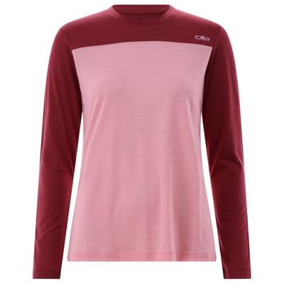 CMP - Women's Kildar T-Shirt - Merinolongsleeve Gr 46 rosa/rot