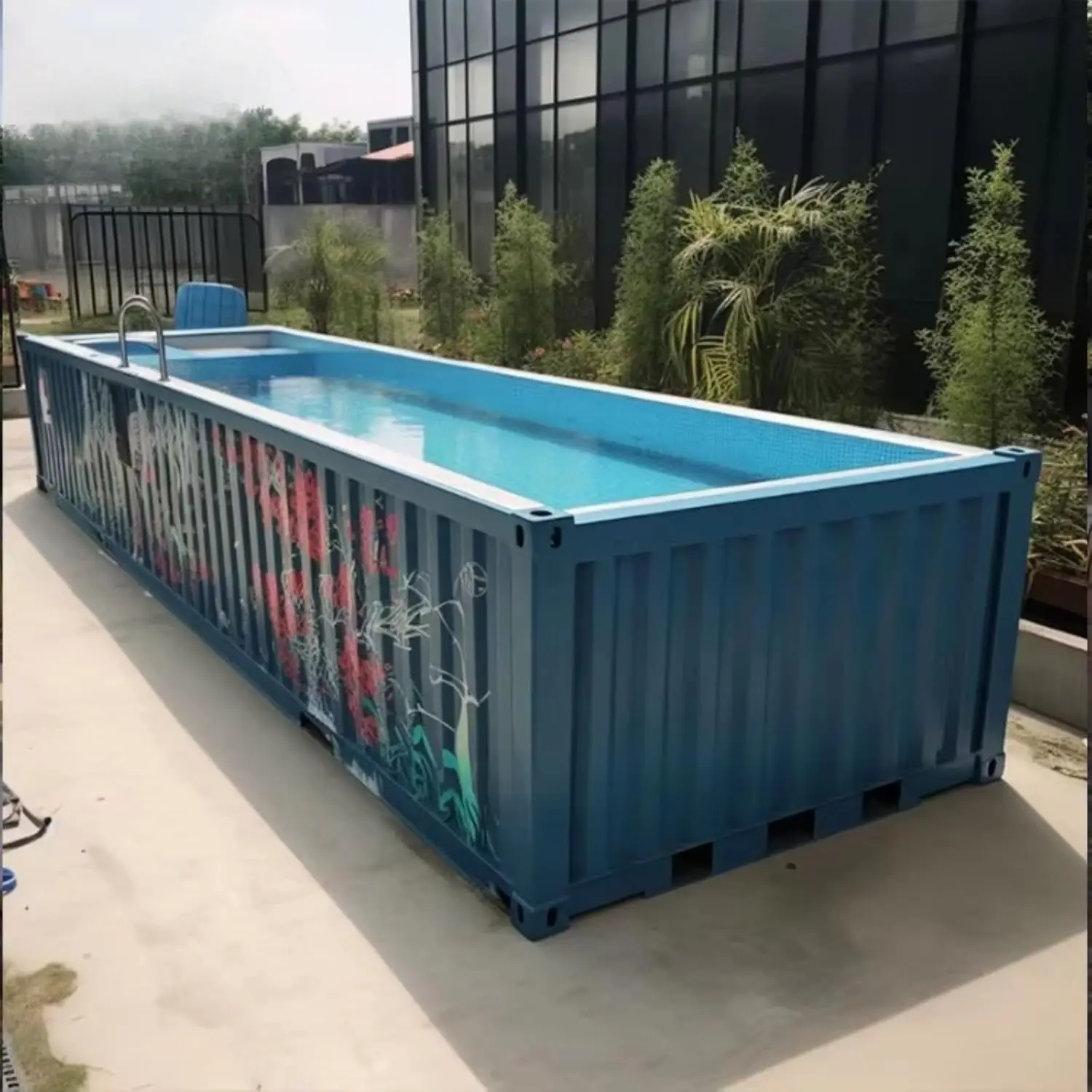 Piscines contenants personnalisées Piscines modulaires portables hors sol, faciles à installer, piscines modulaires préfabriquées conçues pour une durabilité