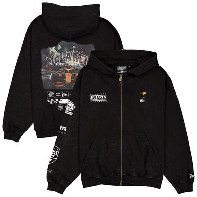 McLaren New Era Washed Kapuzenpullover – Schwarz Image