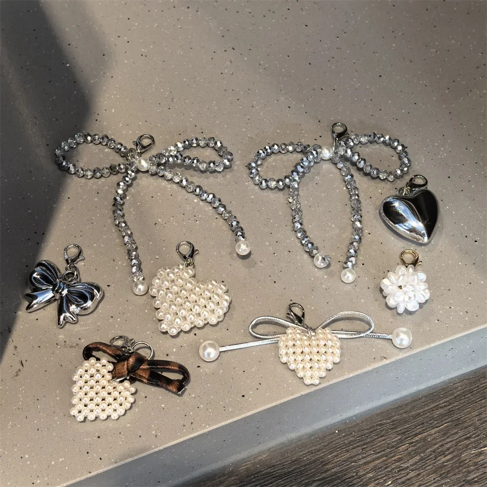 1 Stücke DIY Luxus Strass Bogen Schuh Charm Schnalle Perle Liebe Schuh Zubehör Schnürsenkel Charms für Turnschuhe Schuhe Dekorationen Image