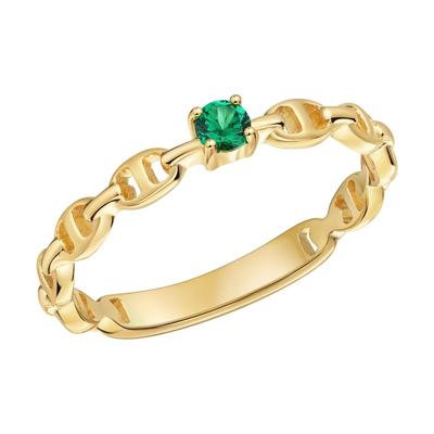 caï - Ring 925/- Sterling Silber Zirkonia grün Ringe 1 ct Damen (49.89 € / 1 ct) Image