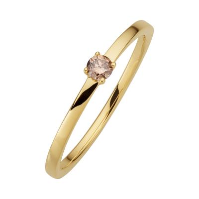 Orolino - Ring 585/- Gold Brillant braun 0,10ct. Ringe 1 ct Damen (381.64 € / 1 ct) Image