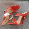 SDTRFT Slides Hausschuhe Plus Größe: 45 46 47 48 Frauen Party Sandalen Sommer 13 cm Dünne High Heels Schmale Band Schuhe Peep Toe Pumps