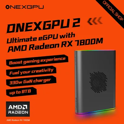 Newest Onexplayer External Gpu Onexgpu 2 With storage12GB AMD Radeon RX 780OM Graphics Expansion Dock Oculink USB 4