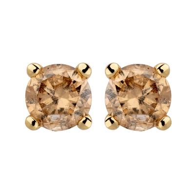 Orolino - Ohrstecker 585/- Gold Brillant braun 0,25ct. Ohrringe 1 ct Damen (388.99 € / 1 ct) Image