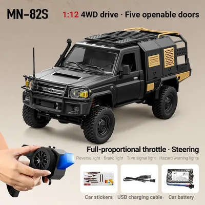 Mangniu Rc Car Model Mn-82s Toyota Pickup Truck Remote Control Off-Road Vehicle 4wd Climbing Toy For Boys Professional Grade