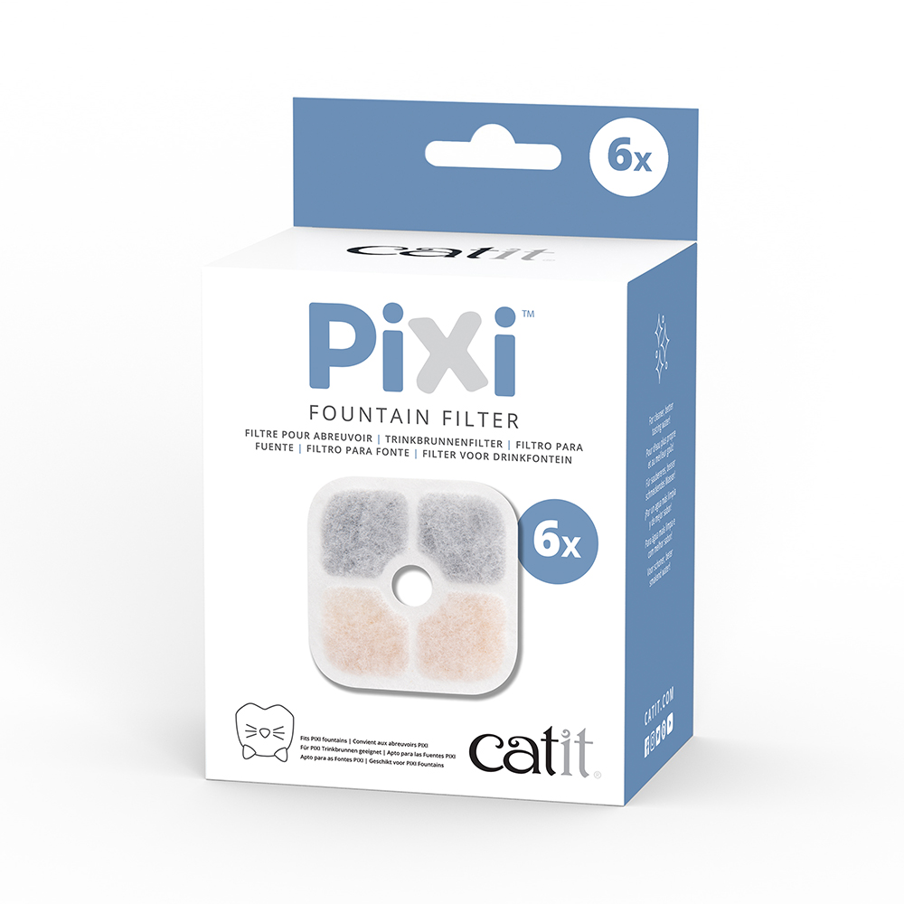 6x Replacement Filters for Catit PIXI Drinking Fountain